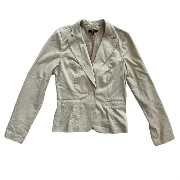 BCX Beige Blazer M - Picture 1 of 3